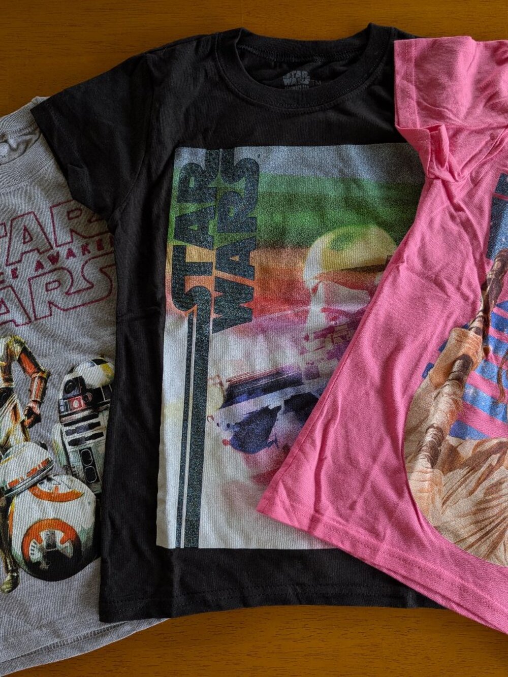 Star Wars T-shirt Bundle (3 shirts) Kids Size 5-6 (never worn!)